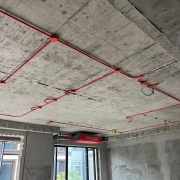 成都保利天汇水電(diàn)改造装修施工现场图