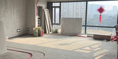 成都靜安府水電(diàn)改造施工現場圖