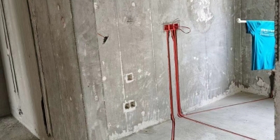 成都中南海棠集水電(diàn)改造施工现场图