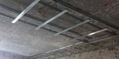 保利新(xīn)天地装修设计现场施工图-客厅吊顶水電(diàn)改造施工图